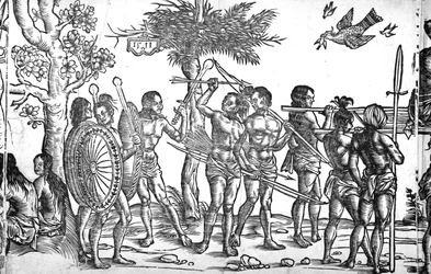 Der Kunig von Gutzin, grabado por George Glockendon, 1511
